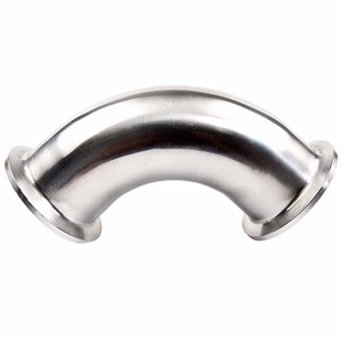 久钢卫生级快装弯头90度304不锈钢卡箍式卡盘弯管法兰卡扣直角弯