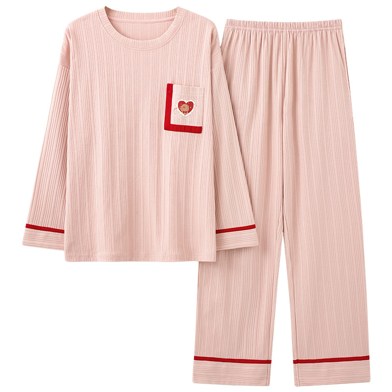 女士韩版卡通可爱长袖家居服套装