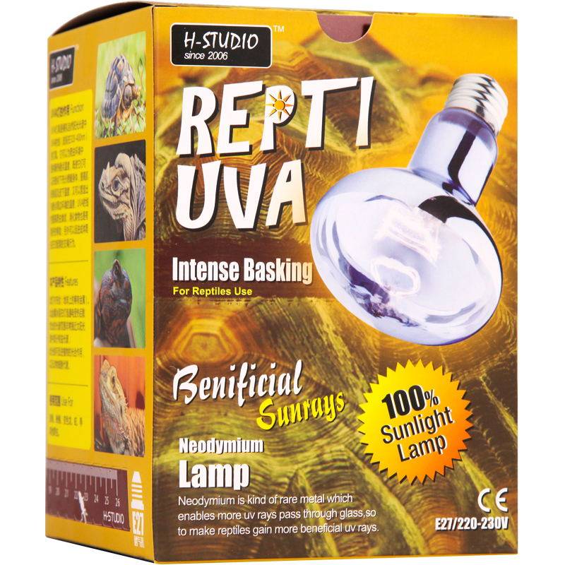 包邮 爬虫宠陆龟箱灯 UVA保温加热晒背灯 蜥蜴太阳日灯 终生质保