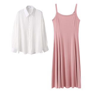 孕妇装夏装套装孕妇连衣裙夏季2026新款春秋背心长裙内搭吊带裙子