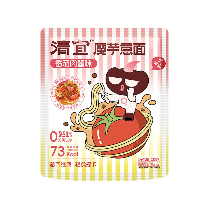 番茄肉酱味魔芋面低热量不怕胖