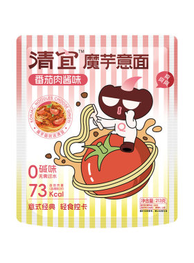 番茄肉酱味魔芋面低热量不怕胖