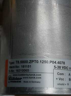 议价现货T8.5800.ZPTO.1250.P04.4078库伯勒编码器正品现货议价
