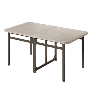 长方形折叠餐桌靠边站桌子超窄家用小户型可移动饭桌现代伸缩桌