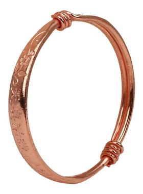 铜手镯儿童时尚推拉收缩宝宝手工