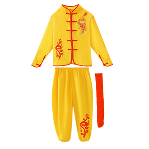 儿童武术服演出服男女童功夫服武馆训练中小学生少儿练功服表演服