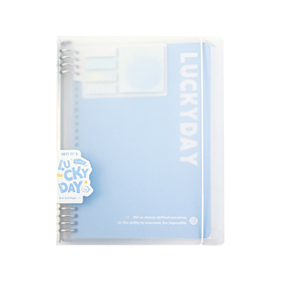 三年二班LUCKYDAY腮红便签活页本记事高颜值ins风可拆卸笔记本大容量学生笔记本本子日记本错题本初高中考研F
