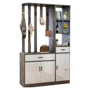 屏风隔断客厅简约现代置物架入户进门实木正对大门双面玄关柜鞋柜