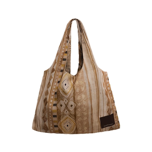 SecondMoon小众设计定制进口天丝亚麻单肩印花图案背心三角包韩系