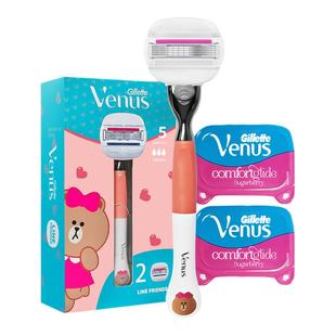 吉列Venus女士刮毛刀小熊脱毛刀私处腋下剃毛刀手动除毛刀脱毛器