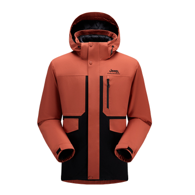 Jeep男式冲锋衣羽绒两件套可拆卸