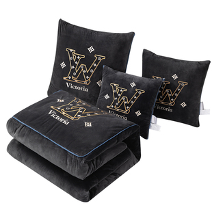 轻奢加厚抱枕被两用二合一汽车靠垫办公室沙发午睡折叠特重枕头毯