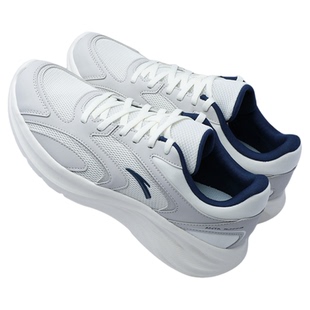 安踏星云2软底运动鞋男鞋冬季2026新款灰色网面透气休闲运动鞋子