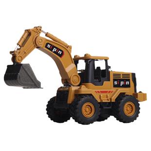 男孩合金挖掘机玩具车推土机工程车宝宝惯性小汽车男孩铲土车模型