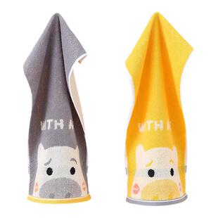 纯棉毛巾柔软吸水儿童学生家用幼儿小孩洗脸洗澡长方形可爱小毛巾