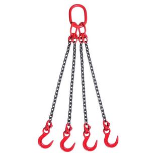 大开口吊钩吊具G80起重链条索具吊环吊钩吊链4肢组合钢管行车货钩