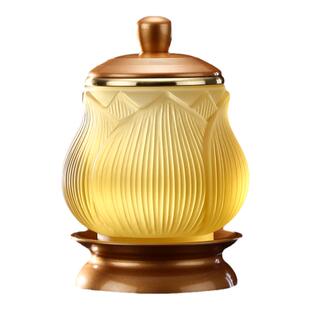 古法琉璃供佛杯供水杯佛具用品黄铜家用佛供杯莲花观音圣水杯小号