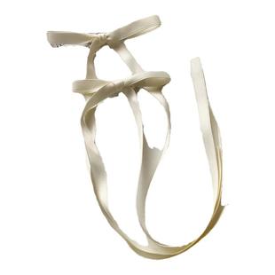 芭蕾风甜美可爱丝带蝴蝶结发夹双马尾夹子飘带编发发卡少女系发饰