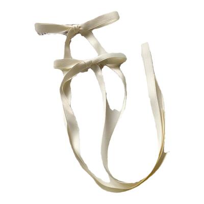 芭蕾风甜美可爱丝带蝴蝶结发夹双马尾夹子飘带编发发卡少女系发饰