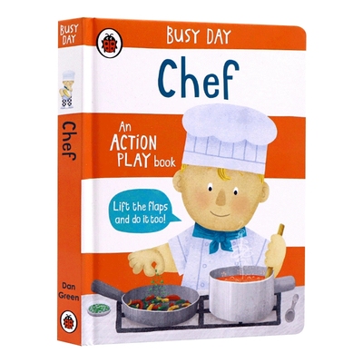 英文原版忙碌的一天厨师