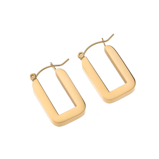 几何长方形耳扣耳环气质高级大气钛钢耳饰防过敏2020年新款潮女款