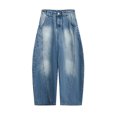 TIRED潮流宽松直筒牛仔裤