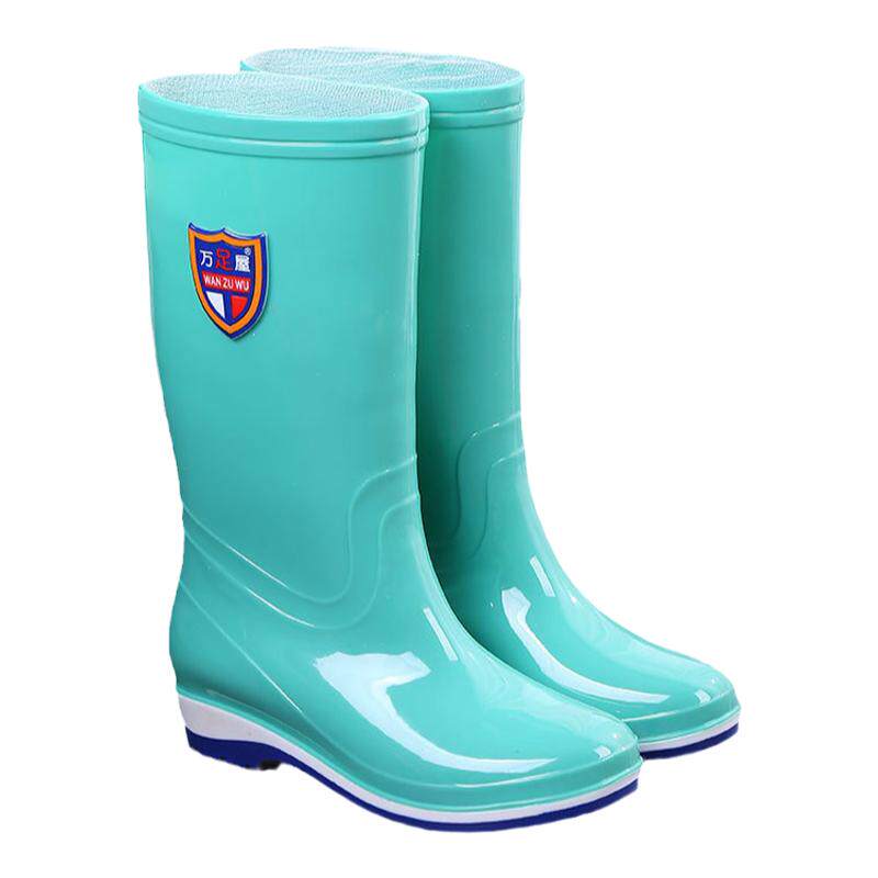高筒四季女时尚厚底防滑加棉雨鞋