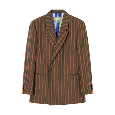 条纹西装外套NUMBERHERE