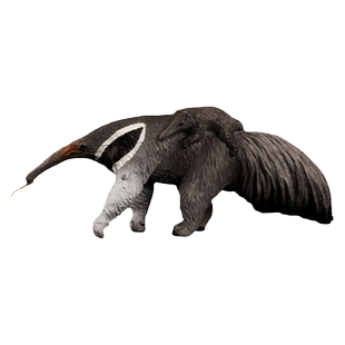 童德仿真动物模型玩具野生森林雨林抱崽仔大食蚁兽儿童认知益智