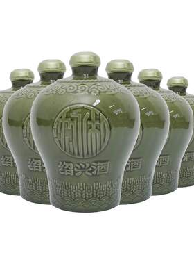 古越龙山绍兴黄酒沈永和五年陈1.5L*6坛无焦糖色本色半干型整箱装