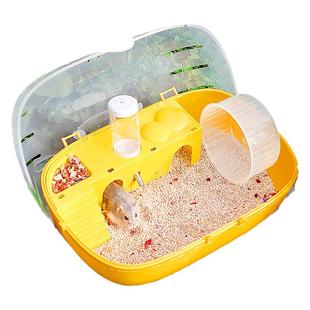 仓鼠笼子金丝熊笼子便宜大的仓鼠专用房子豪华外带别墅用品透明