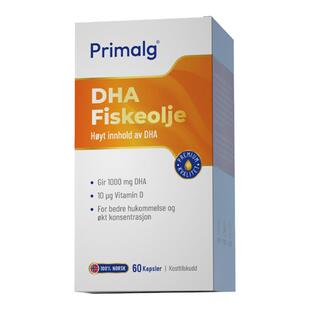 [新品]挪威Primalg高含量DHA脑黄金经典鱼油备考青少年omega3补脑