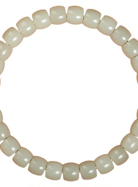 和田玉新疆且末料特细青白玉手链