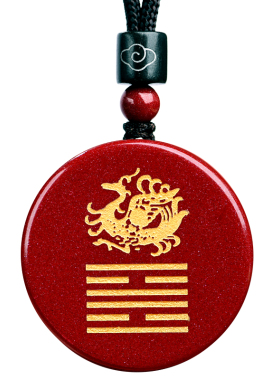 朱砂五行缺火补火的吊坠离卦属火