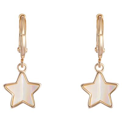 AJIDOU阿吉豆贝壳星星简约女耳环