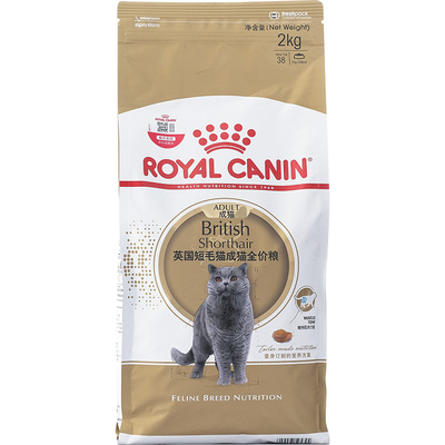 皇家猫粮BS34英短成猫粮2KG