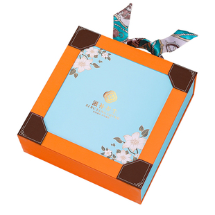 丝巾手提盒西洋参包装盒黄精红参虫草铁皮石斛双拼滋补品礼盒空盒