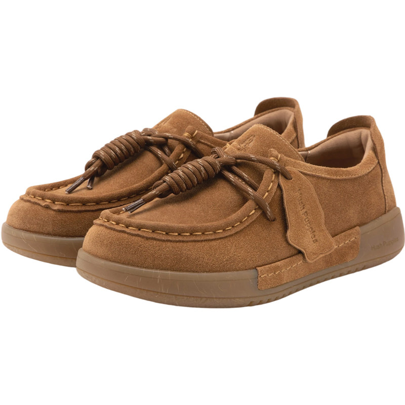 暇步士袋鼠鞋女2026新品复古百搭轻便平底女鞋舒适真皮宽松休闲鞋