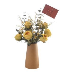 轻奢高端仿真花玫瑰干花花束装饰摆设仿生花客厅餐桌假花茶几摆件