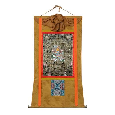 闯隆唐卡挂画藏式玄关装饰画挂画