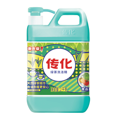 传化天然绿茶洗洁精强劲气味清香
