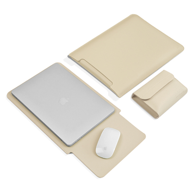 皮质时尚简约轻薄笔记本内胆包