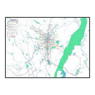 成都重庆地铁线路图2028特种纸油画布装饰画简约交通高清【简办】