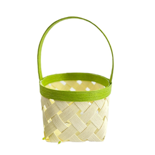 宽纸藤diy手工编织彩色小篮子材料包手提包幼儿园小学生非遗手作