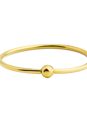 黄金色素串珠盘缠手镯周家同款