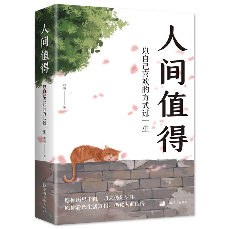 人间值得正版书 以自己喜欢的方式过一生愿你遍历山河 仍觉人间值得这世界很好但你也不差 青少年学习方法励志书籍畅销书排行榜