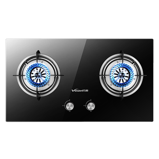 万和燃气灶煤气灶双灶台式嵌入式灶具液化气天然气炉灶家用旗舰店