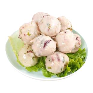 潮汕鱿鱼丸正宗传统手打手工鱼丸鱼滑鱼肉火锅食材配菜烧烤章鱼丸