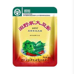 东北特产原味田野泉大豆酱 纯农家酱田野泉豆瓣酱90g大酱蘸菜调味