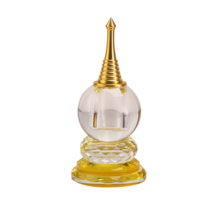 藏式水晶舍利塔内可装物八大佛塔尊胜塔吉祥塔菩提家用摆件八吉祥